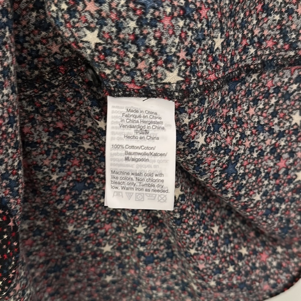 Madewell Studio Ruffle-Hem Top in Starry Night blouse - Picture 4 of 7